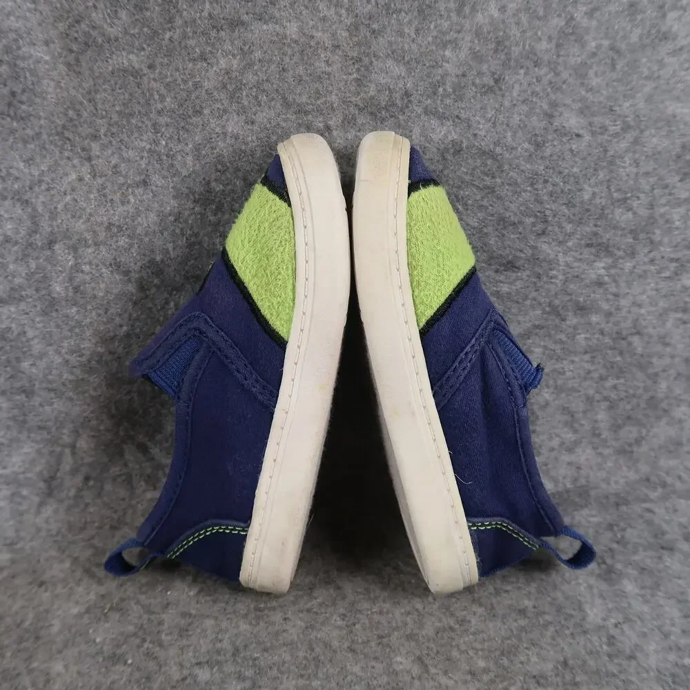 Wonder Nation Shoes Baby Toddler 6 Sneaker Slip On Dino Mite Dinosaur Blue Green_10